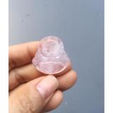 Mặt dây chuyền phật di lạc đá thạch anh hồng