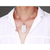 Mặt dây chuyền thẻ bài MDC214 (màu bạc)
