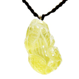 [HCM]Mặt dây chuyền tỳ hưu đá thạch anh Gemstone Bank (Vàng)