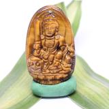 [HCM]Mặt Dây Chuyền Văn Thù bồ Tát Đá Mắt Hổ (3x23cm)