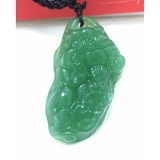 Mặt dây tỳ hưu may mắn (Xanh)