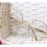 Mắt kính ngố thời trang gọng tròn