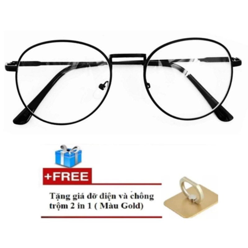 Giá bán Mắt kính  Nobita thời trang (đen) + Tặng kèm giá đỡ điện thoại đa năng