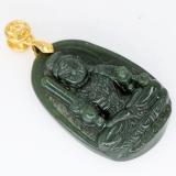 Mặt Phật Bất động minh vương đá cẩm thạch 3.8cm