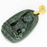 Mặt Phật Bất động minh vương đá cẩm thạch 3.8cm
