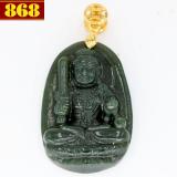 Mặt Phật Bất động minh vương đá cẩm thạch 3.8cm