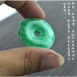 Mặt tròn cẩm thạch Jadeit - hình chụp thật