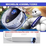 Máy bơm lốp 12V ô tô MICHELIN 4389ML 12262 + Chuyển nguồn 220v -12v 120w cao cấp.
