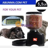 Máy tự động hẹn giờ cho Pet ăn (Chó, mèo) PFD-01, Máy cho chó ăn 3 bữa, bình chứa 5.5 lit - Đen