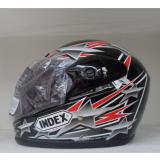 Mũ bảo hiểm index 411 -( Đen tem sao )- huyền anh