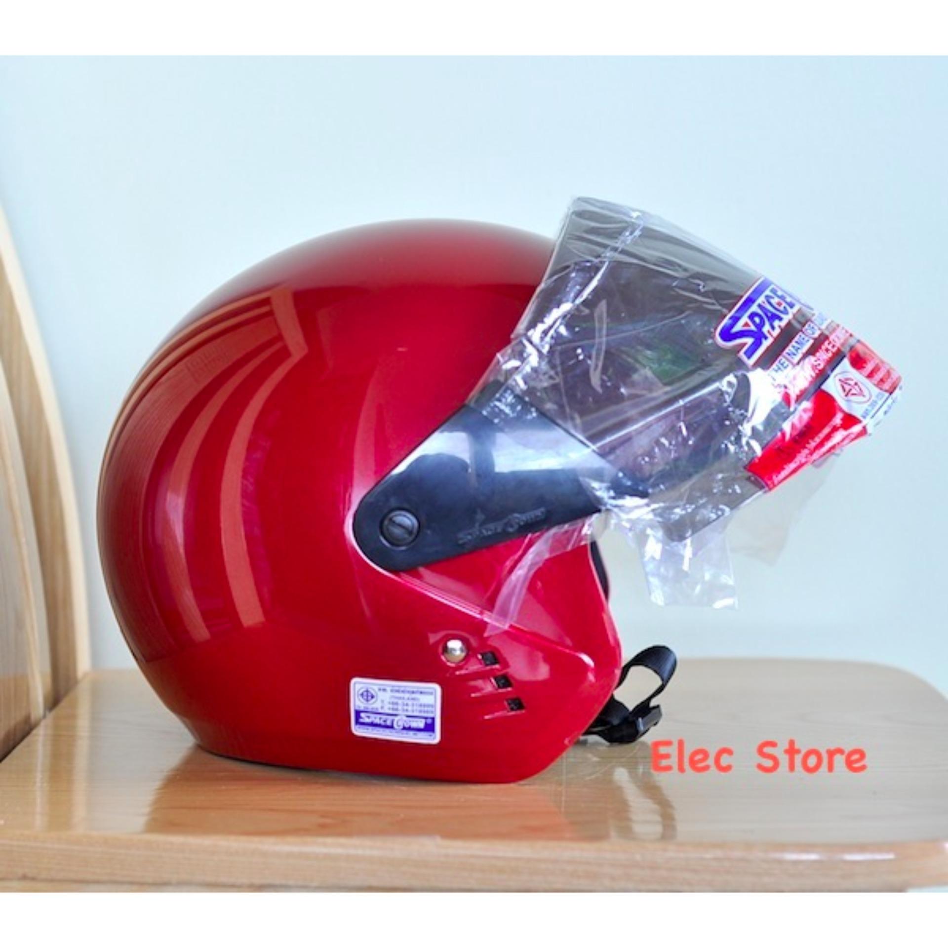 Mũ bảo hiểm SPACE CROWN model Sonic Thái Lan (Màu đỏ)
