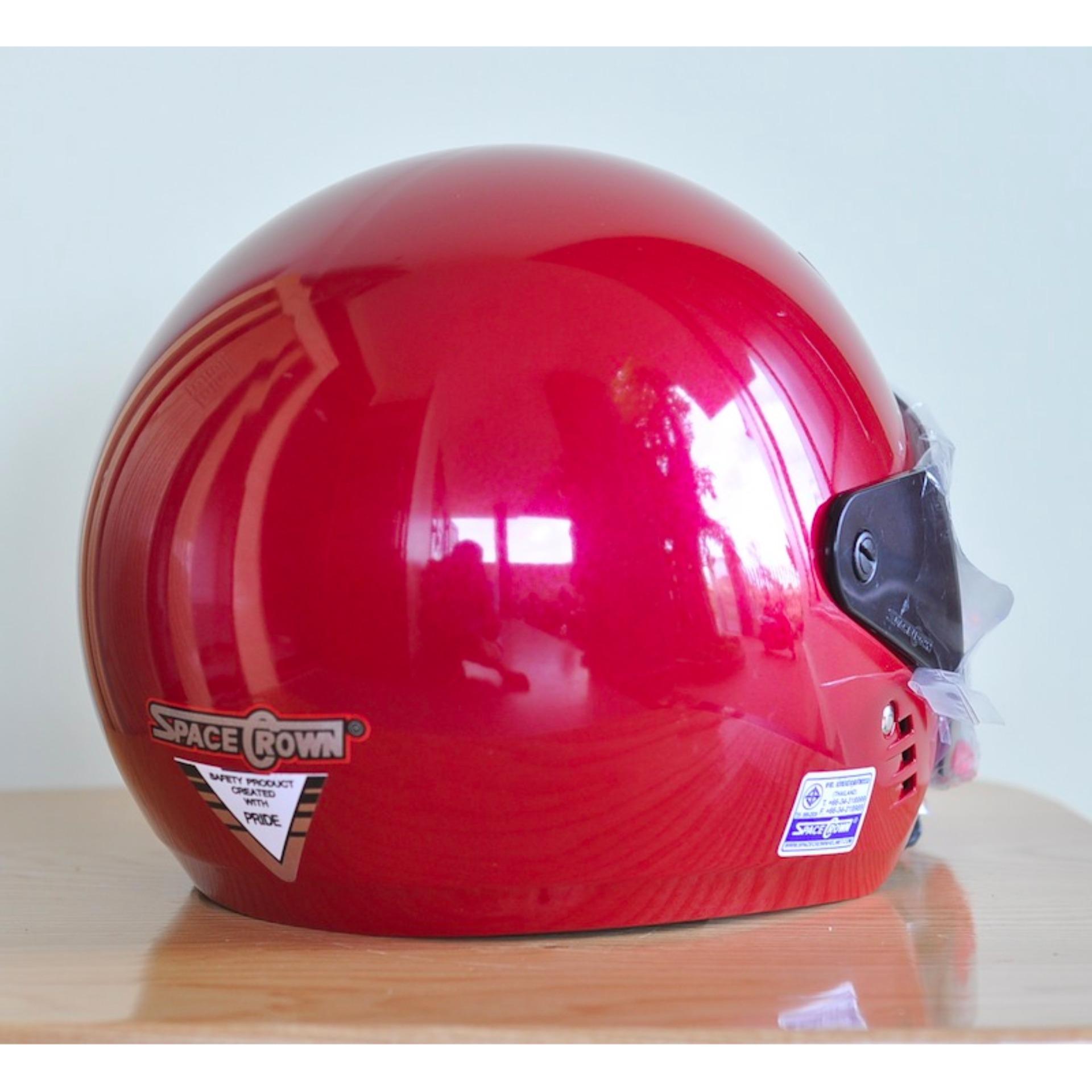 Mũ bảo hiểm SPACE CROWN model Sonic Thái Lan (Màu đỏ)