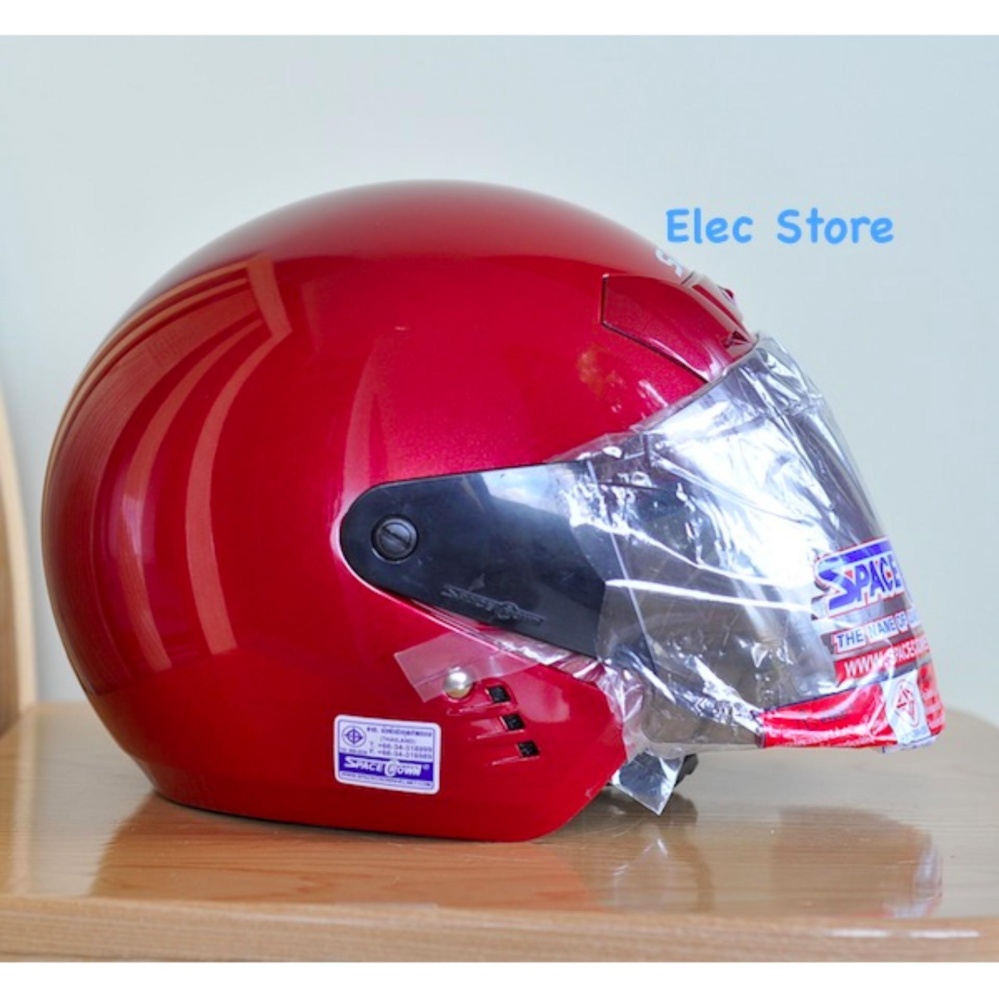 Mũ bảo hiểm SPACE CROWN model Sonic Thái Lan (Màu đỏ)