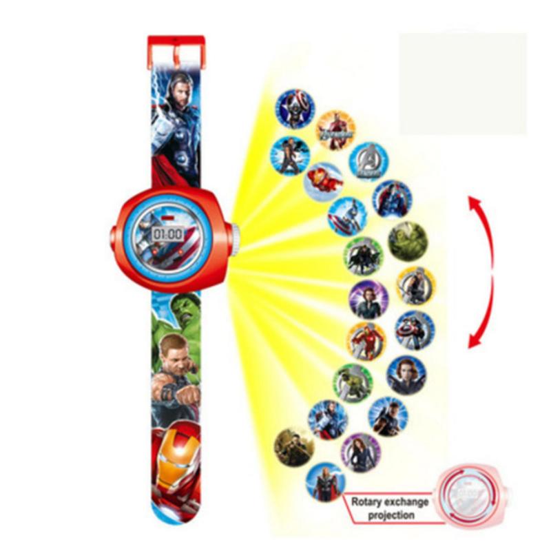 New Arrive 2018 Kids Children Boy Girl LED Digital Watch, Cartoon 3D Projection Toy Watch - 20 Pictures, Multi Pattern Kids Funny Watches Toy (Avengers 31) - intl bán chạy