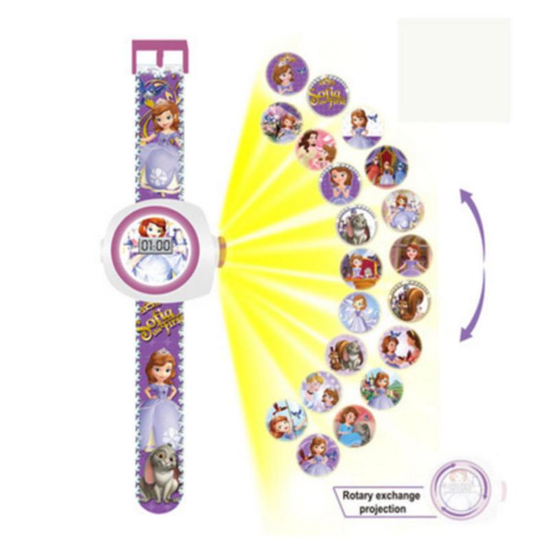 New Arrive 2018 Kids Children Boy Girl LED Digital Watch, Cartoon 3D Projection Toy Watch - 20 Pictures, Multi Pattern Kids Funny Watches Toy (Sophia 31) - intl bán chạy