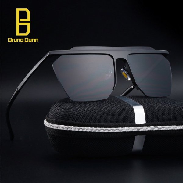 Giá bán BRUNO DUNN 2018 BRAND designer big square frame mirror rimless lense unisex men women sunglasses for driving sun glasses female male xy055