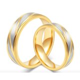 Nhẫn cặp bạc mạ vàng 14k