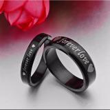 [HOÀN TIỀN MAX 6%][HCM]Nhẫn cặp Forever Love N249 (màu đen)