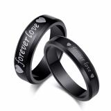 [HOÀN TIỀN MAX 6%][HCM]Nhẫn cặp Forever Love N249 (màu đen)
