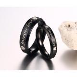 [HOÀN TIỀN MAX 6%][HCM]Nhẫn cặp Forever Love N249 (màu đen)