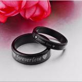 [HOÀN TIỀN MAX 6%][HCM]Nhẫn cặp Forever Love N249 (màu đen)