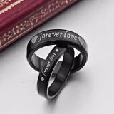 [HOÀN TIỀN MAX 6%][HCM]Nhẫn cặp Forever Love N249 (màu đen)