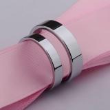 Nhẫn cặp inox trơn đen cao cấp NC132