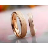 Nhẫn cặp mạ cát NC123 (màu đồng)
