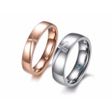 Nhẫn cặp thánh giá N272 (Màu đồng + bạc)