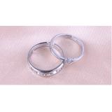 Nhẫn đôi đính đá trái tim cao cấp N01