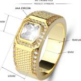 NHẪN NAM GẮN ĐÁ CAO CẤP MẠ 14K(NN03)