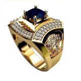 Nhẫn nam mạ vàng 14k nnmv04