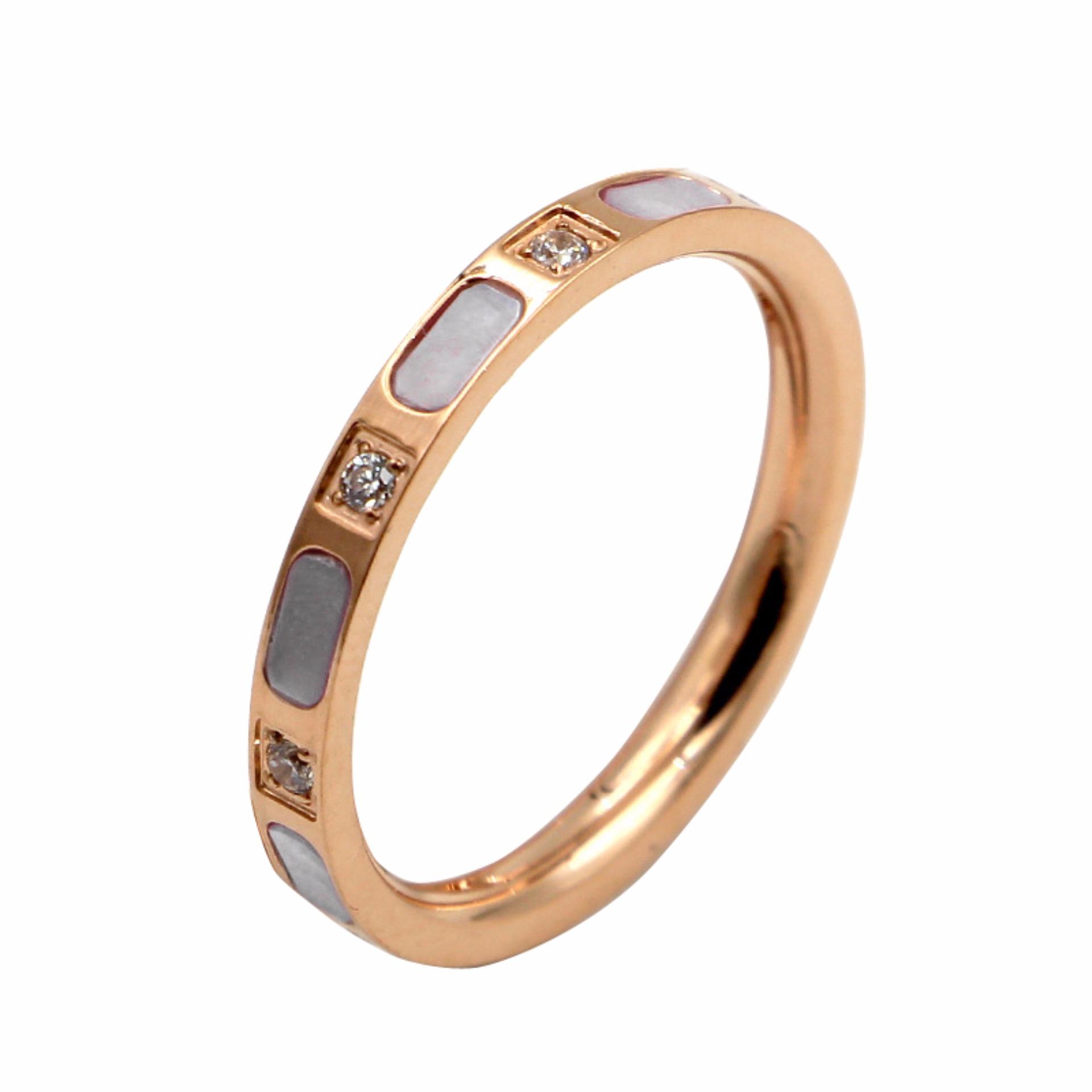 Nhẫn titan đính đá n296