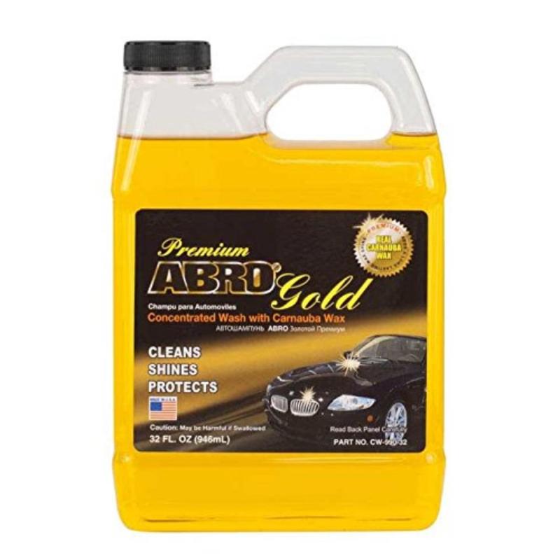 Nước Rửa Làm Bóng Sơn Ô tô - Xe Máy ABRO PREMIUM GOLD CAR WASH 1L