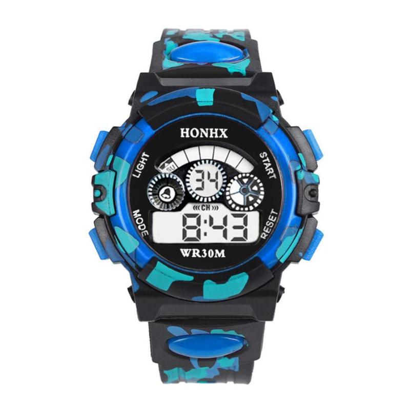 Nơi bán Outdoor Multifunction Waterproof Sports Electronic Watches (Blue) - intl