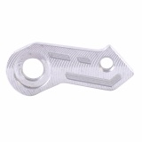 Pát CNC Báng Súng gắn đèn trợ sáng chân kính (bạc)