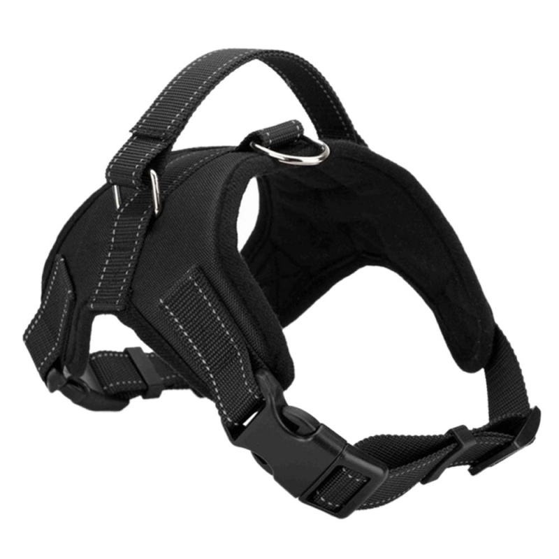Áo Vest Đai Hở Cổ Mềm Mại Có Thể Điều Chỉnh Cho Thú Cưng Để Dẫn Chó Ra Ngoài( Đen)(L)- Quốc Tế