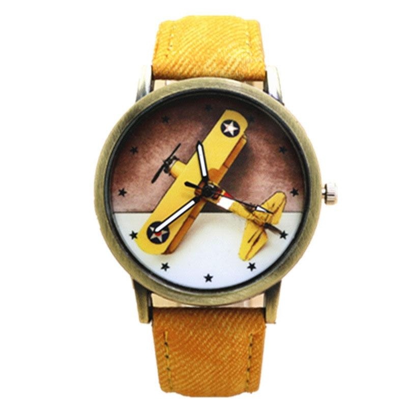 Nơi bán Retro Cute Girl Boy Kids Lovely Cartoon Aircraft Dial Analog Wrist Watch Gifts