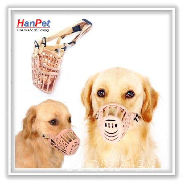 HN-Rọ mõm chó 12-15kg - chất liệu nhựa dạng lưới (size 3) hanpet 606c