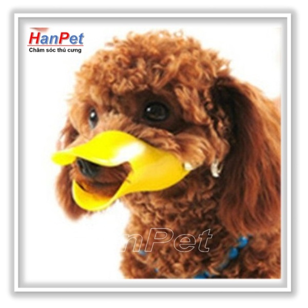 HCM-Rọ mõm cho chó  -Rọ mõm chó hình mỏ vịt size M - nhựa dẻo cao cấp (size trung dùng cho chó 4-8kg)  608e-HP10474TC