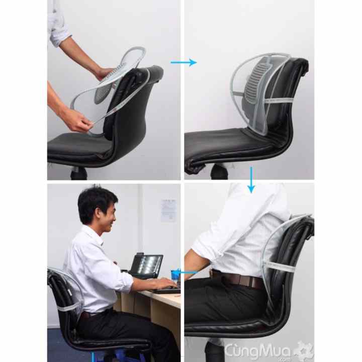 Tấm Lưới Đệm Massage Tựa Lưng Chống Nóng Ô Tô Và Văn Phòng