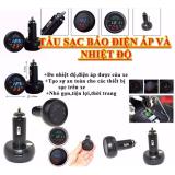 Tẩu xạc báo điện áp và nhiệt độ ( tặng dây xạc điện thoại )