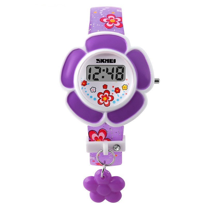 Teamtop Skmei 1144 Child Girl Boy Flower Watch Fashion LED Digital Silicone Wristwatch bán chạy