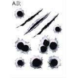 Stamp-decals stickers 3D shaped exterior car automobile, motorcycle