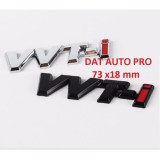 Tem nổi 3d kim loại vvt-i sport màu trắng đen.