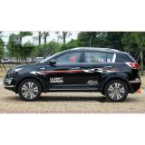 [HCM]Tem xe ô tô phong cách thể thao TS02 (trắng đỏ)