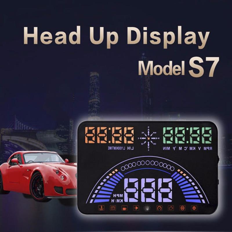 [ Miễn Phí Lắp Đặt ]Thiết bị hiển thị lên kính lái HUD 5.8 inch dùng cho mọi loại xe (Model: S7)