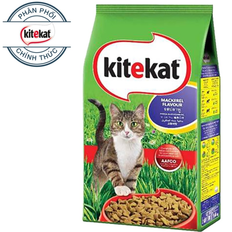 Thức ăn mèo Kitekat vị cá thu túi 1.4kg