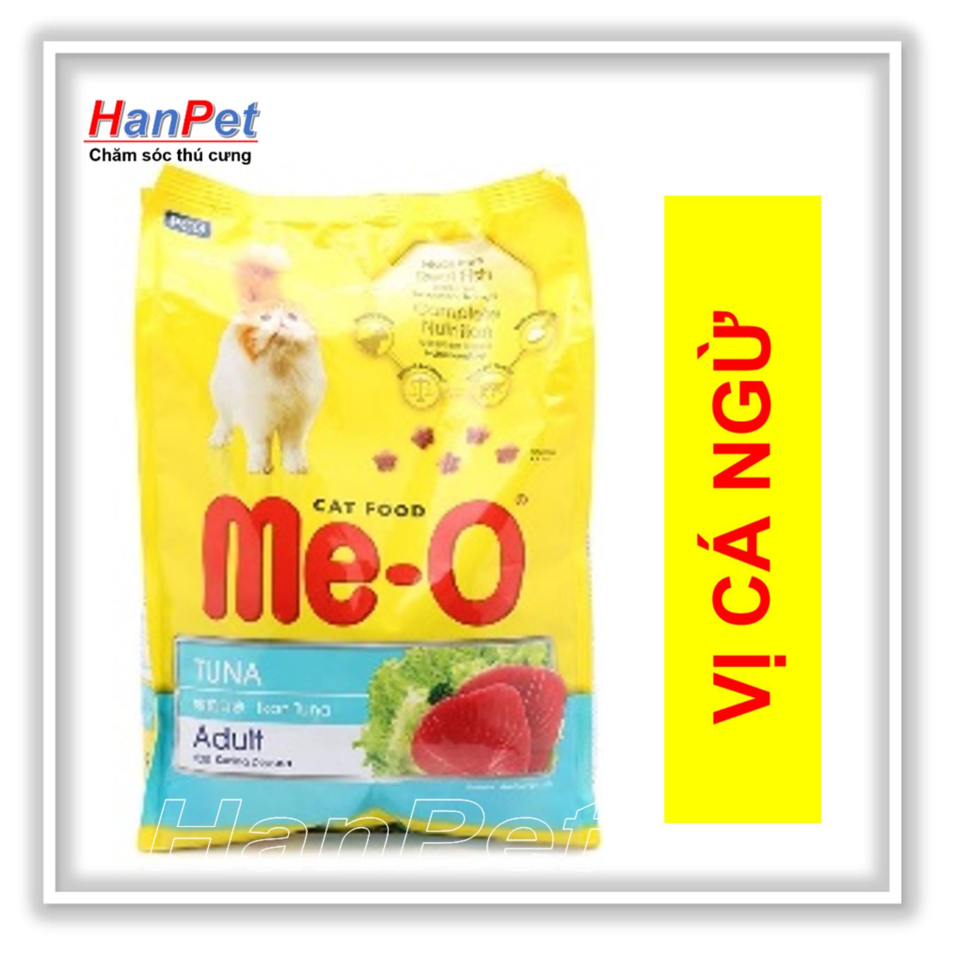 Hanpet - Thức ăn viên cho mèo lớn Me-O gói 350gr (Chọn 3 vị)