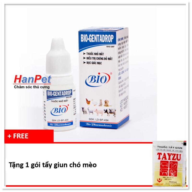 trị đau mắt chó mèo - nhỏ mắt chó mèo (HoaMy A 110) + tặng 1 gói tẩy giun định kỳ chó mèo.